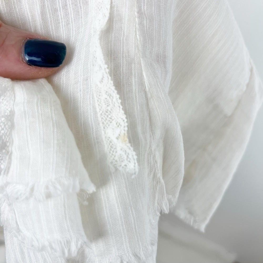 Edwardian Cotton Lace Blouse Handmade - Picture 14 of 16
